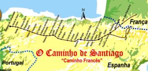 Mapa do Caminho Francês